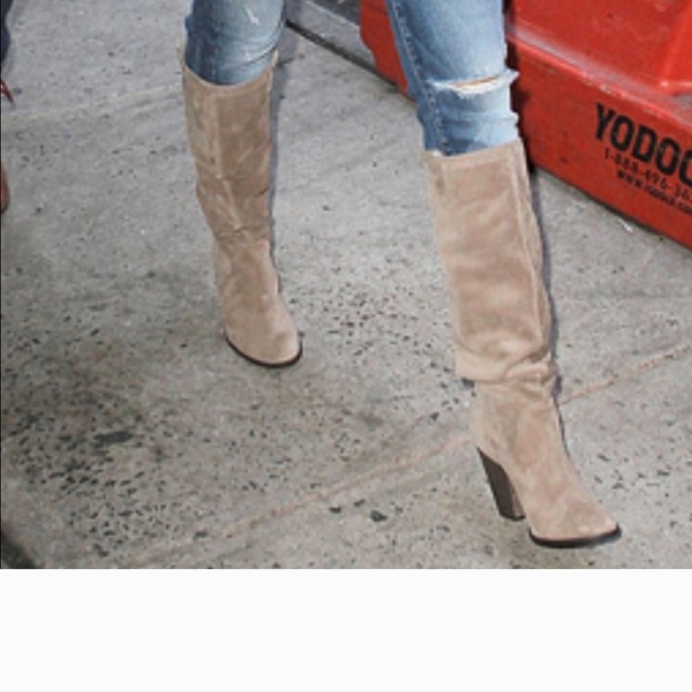 VINCE CAMUTO Braden HighRise Suede Tall Boots -10M